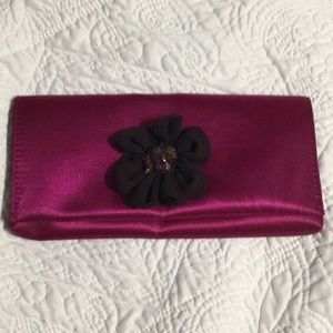 Cranberry colored clutch
